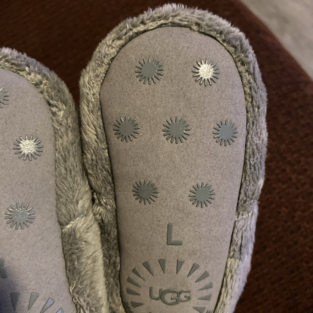 Uggs Infant Bixbee Booties Furry‎ Gray Boots Size 4/5 EUC - Picture 9 of 16